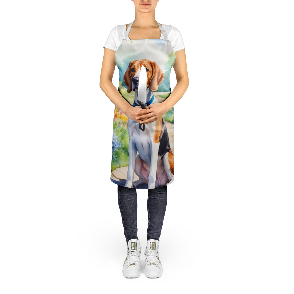 English Foxhound Spring Path Apron