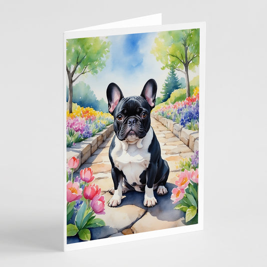 Buy this French Bulldog Spring Path Greeting Cards Pack of 8