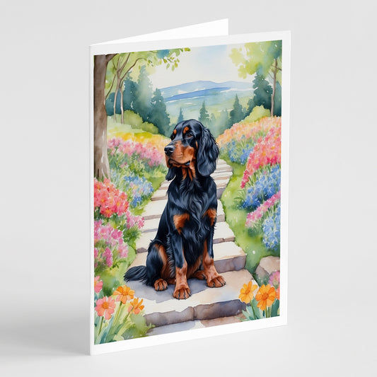 Buy this Gordon Setter Spring Path Greeting Cards Pack of 8