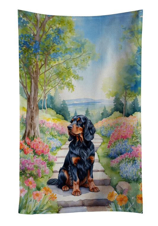 Buy this Gordon Setter Spring Path Kitchen Towel