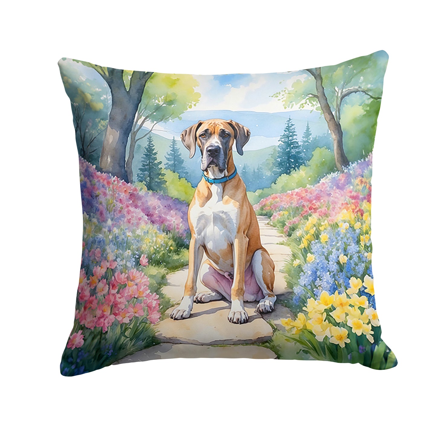 Buy this Great Dane Spring Path Throw Pillow