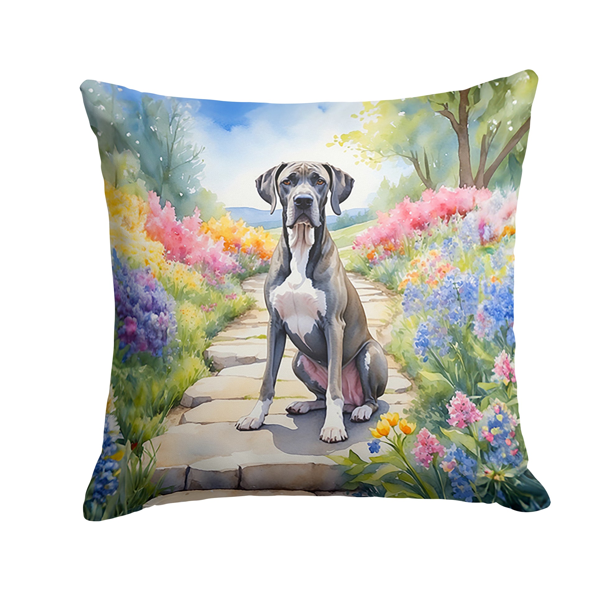 Buy this Great Dane Spring Path Throw Pillow