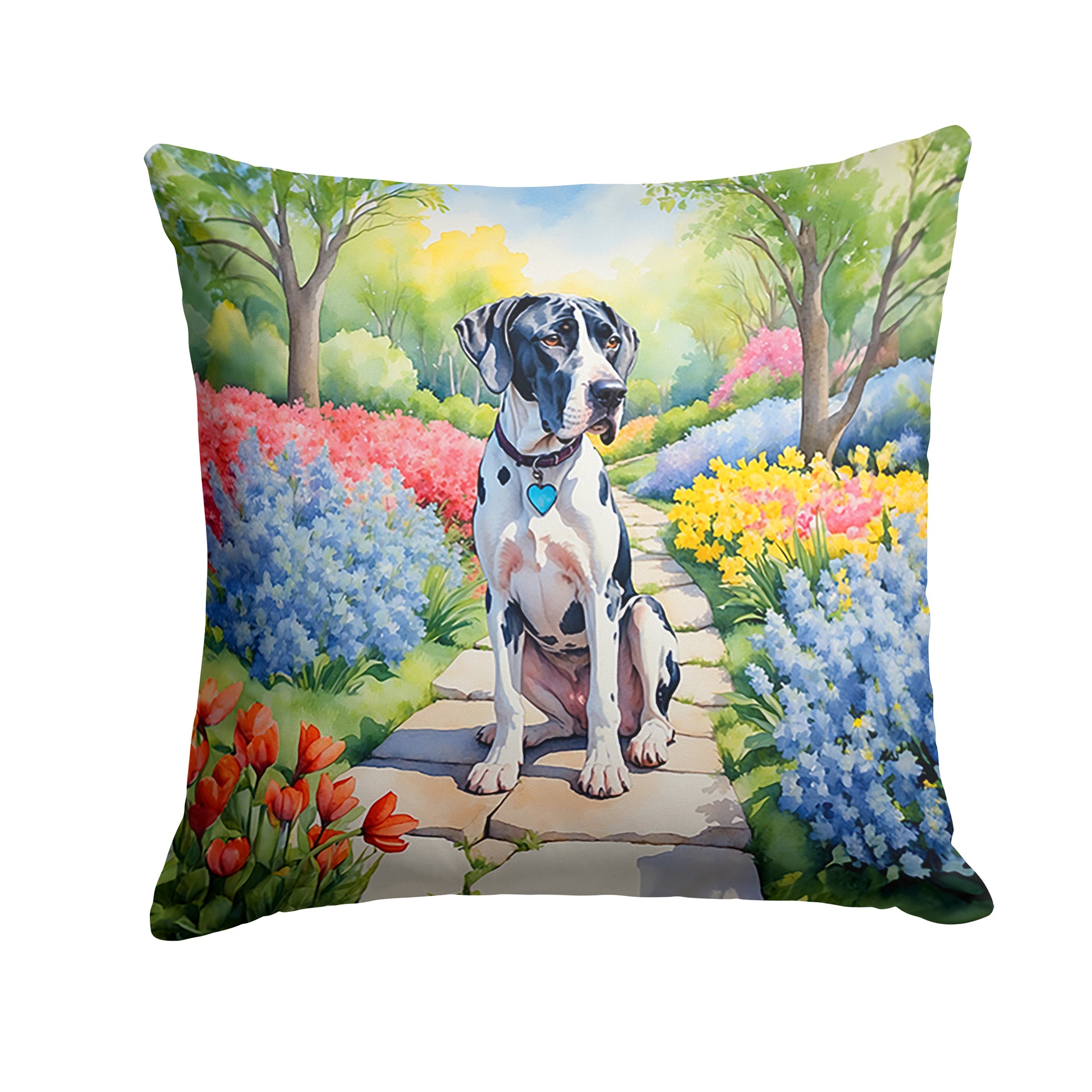 Buy this Great Dane Spring Path Throw Pillow