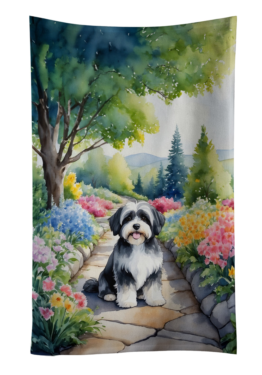 Buy this Havanese Spring Path Kitchen Towel