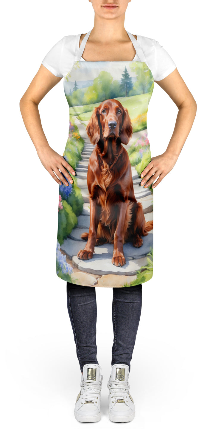 Irish Setter Spring Path Apron