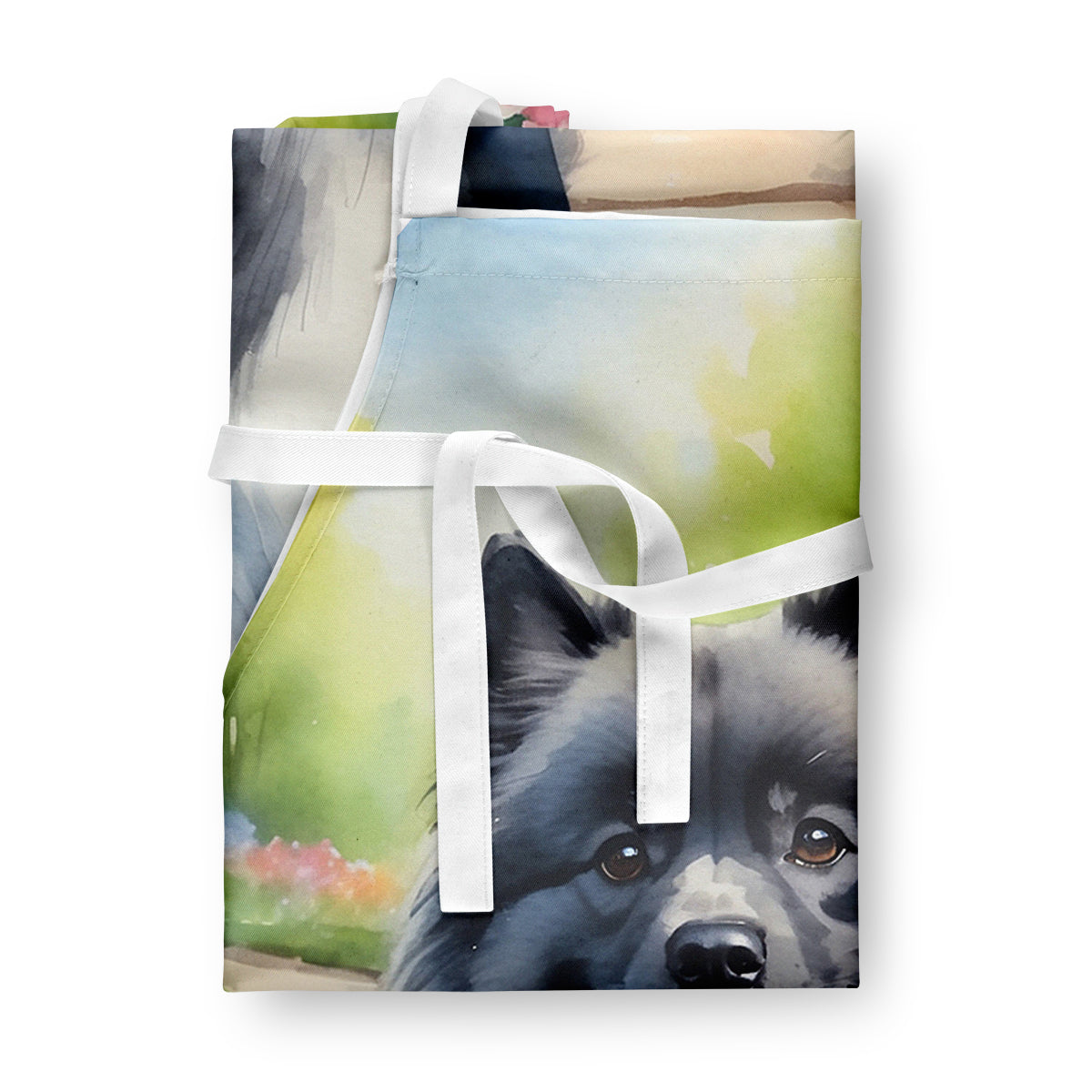 Keeshond Spring Path Apron