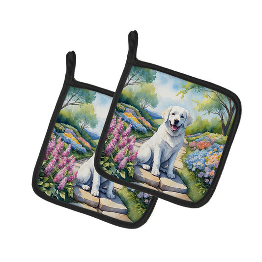 Buy this Kuvasz Spring Path Pair of Pot Holders