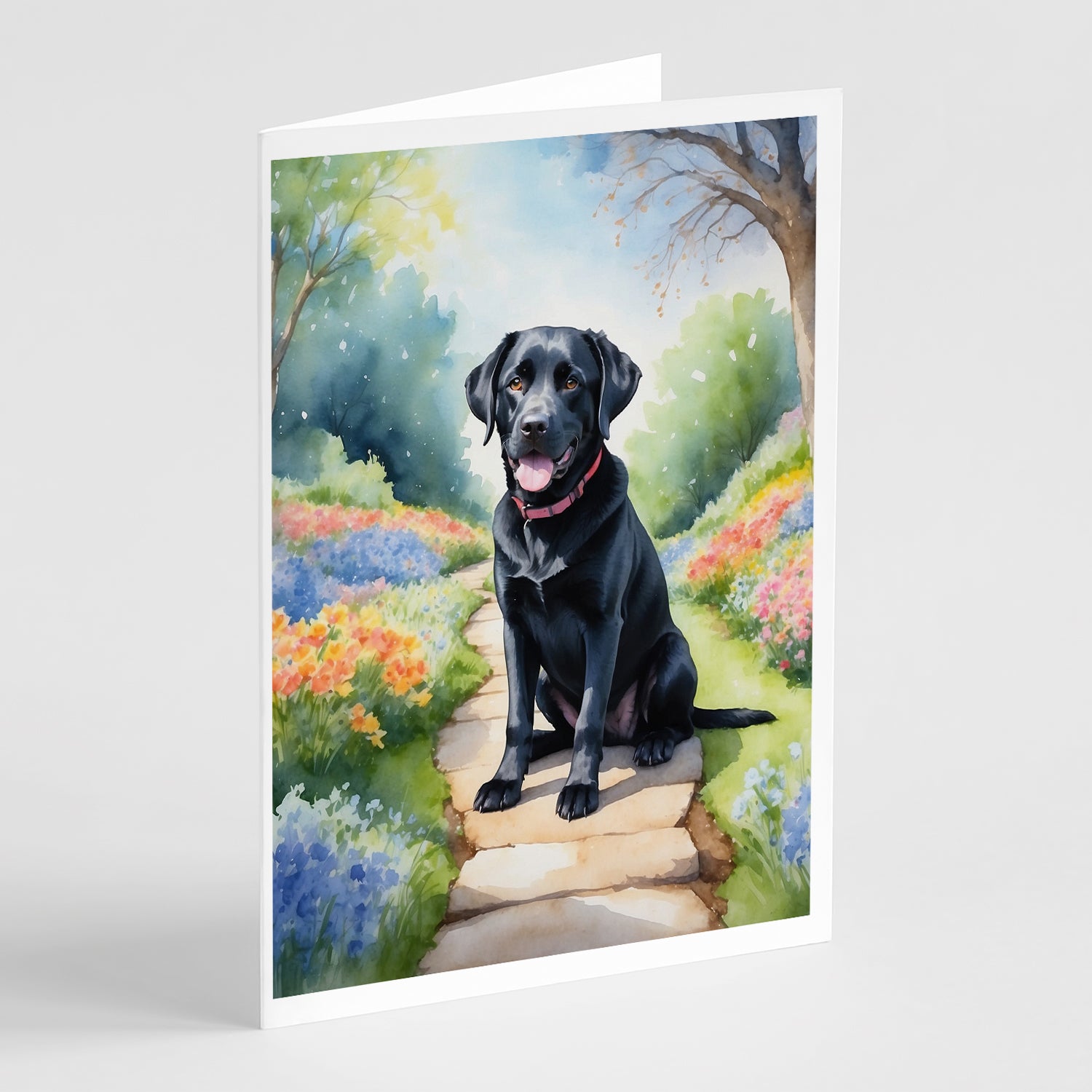 Buy this Labrador Retriever Spring Path Greeting Cards Pack of 8