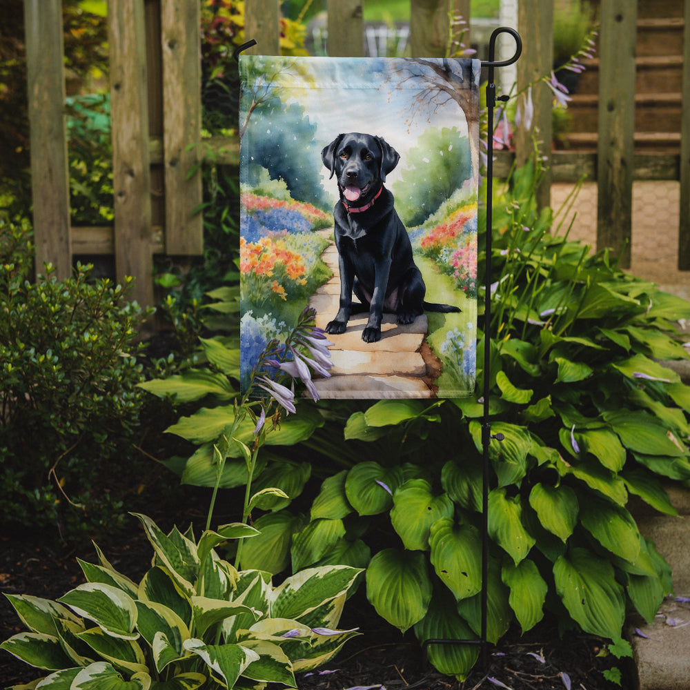 Labrador Retriever Spring Path Garden Flag