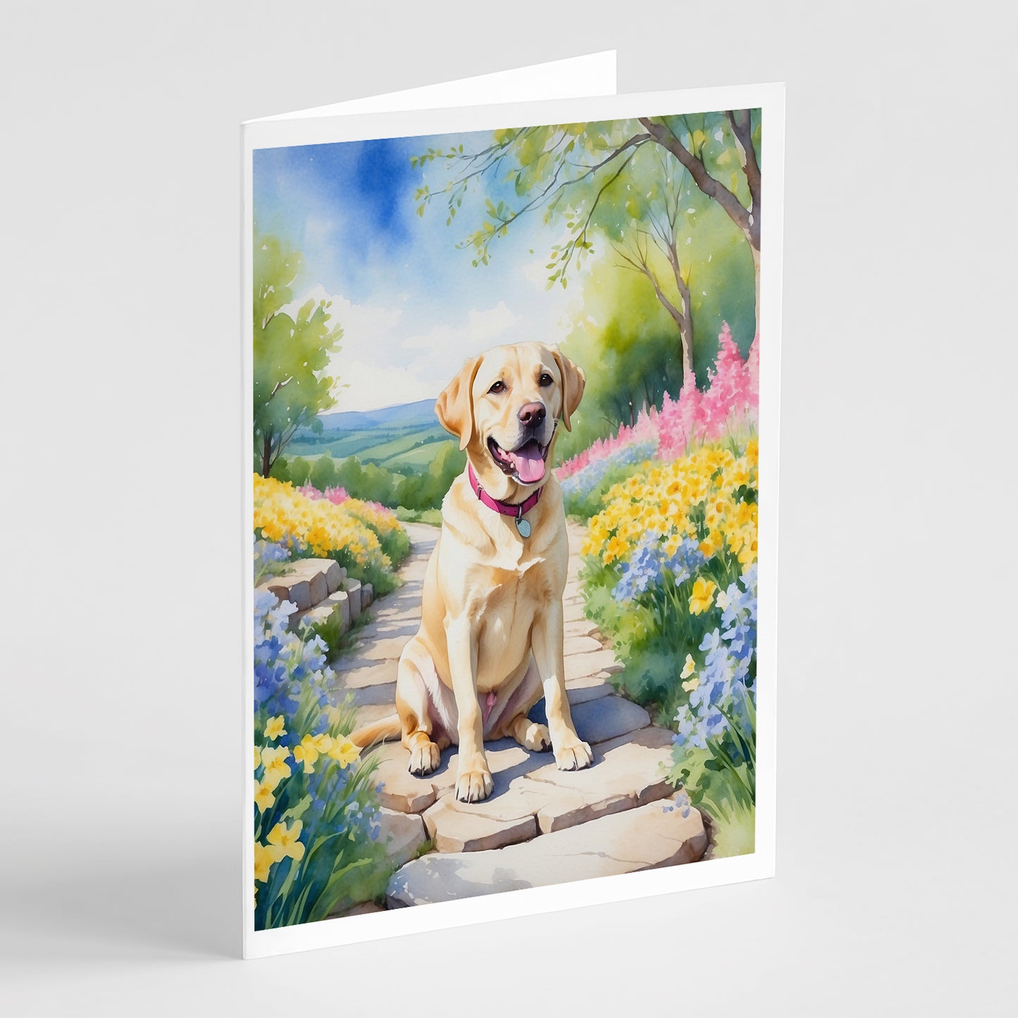 Buy this Labrador Retriever Spring Path Greeting Cards Pack of 8