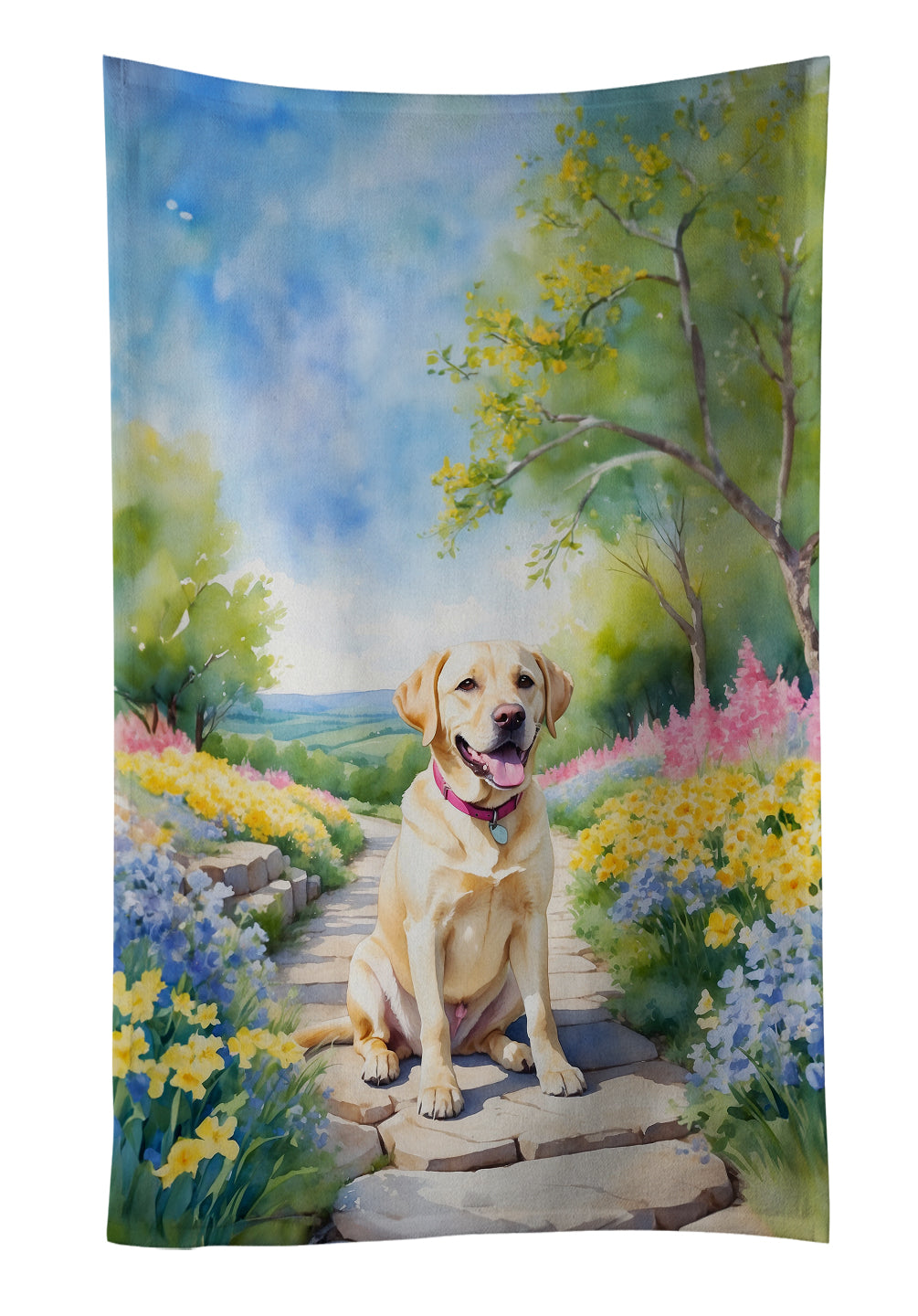 Buy this Labrador Retriever Spring Path Kitchen Towel