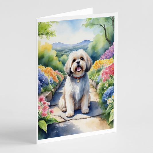 Buy this Lhasa Apso Spring Path Greeting Cards Pack of 8