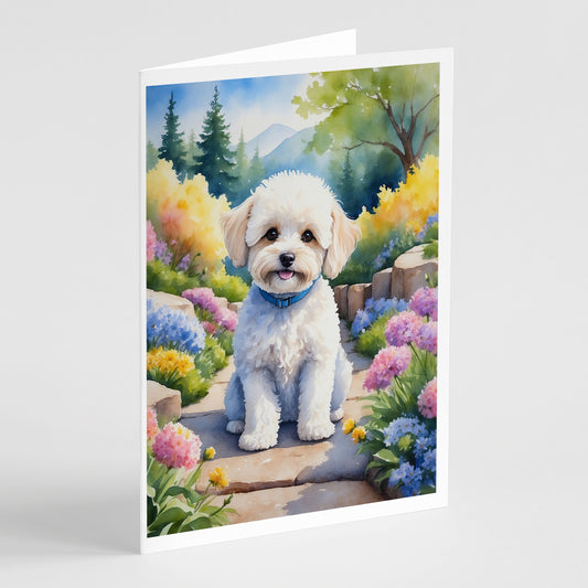 Buy this Maltipoo Spring Path Greeting Cards Pack of 8