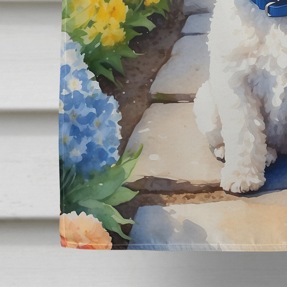 Maltipoo Spring Path House Flag