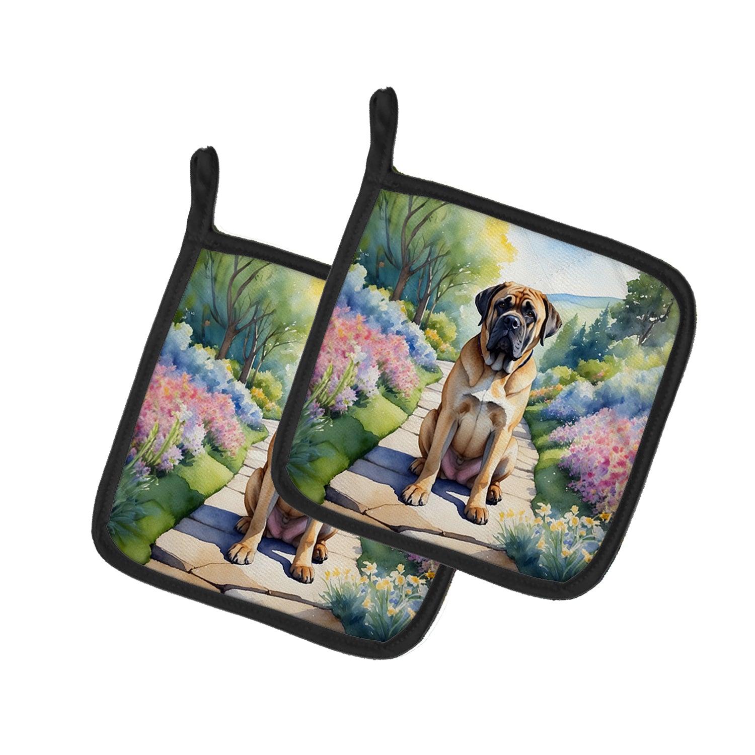 Buy this Mastiff Spring Path Pair of Pot Holders