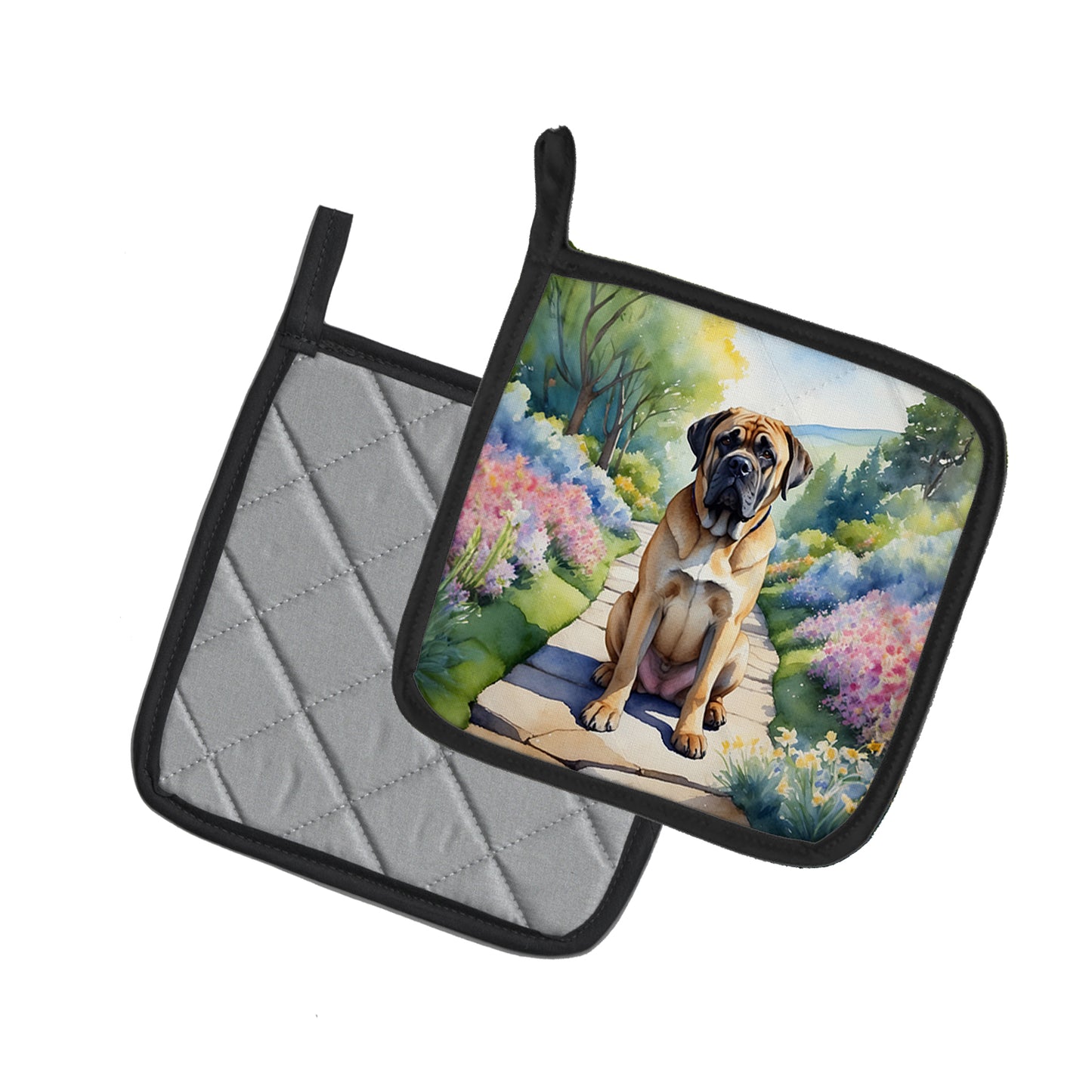 Mastiff Spring Path Pair of Pot Holders