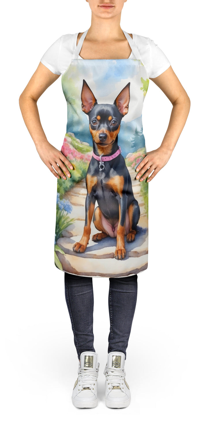 Miniature Pinscher Spring Path Apron