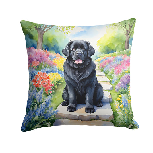 Buy this Newfoundland Spring Path Throw Pillow