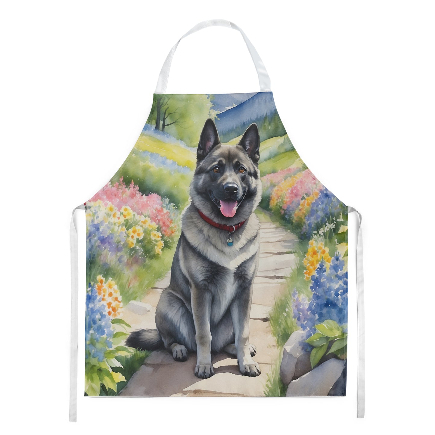 Buy this Norwegian Elkhound Spring Path Apron