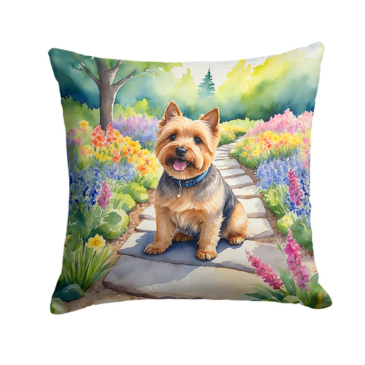 Buy this Norwich Terrier Spring Path Throw Pillow