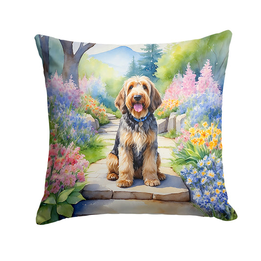 Buy this Otterhound Spring Path Throw Pillow