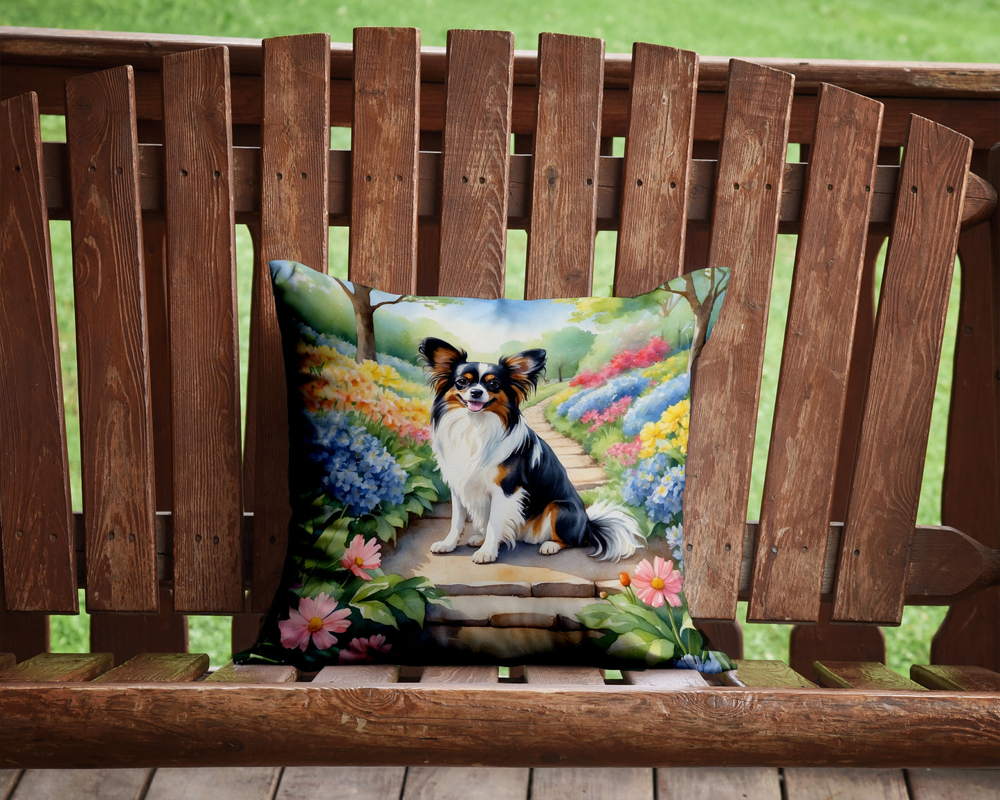 Papillon Spring Path Throw Pillow