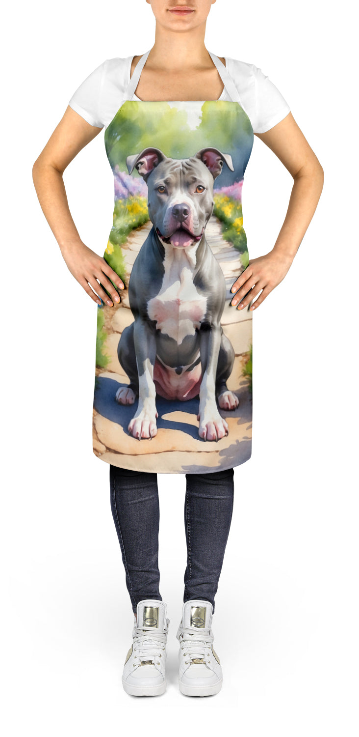 Pit Bull Terrier Spring Path Apron