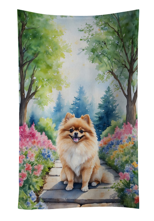 Buy this Pomeranian Spring Path Kitchen Towel