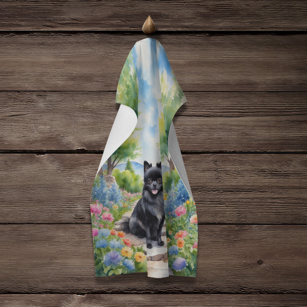 Pomeranian Spring Path Kitchen Towel