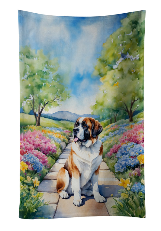 Buy this Saint Bernard Spring Path Kitchen Towel