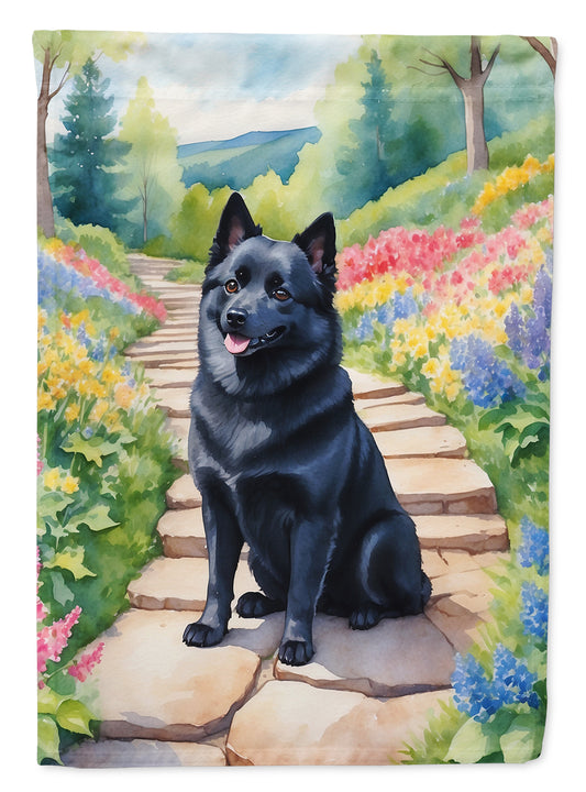 Buy this Schipperke Spring Path House Flag