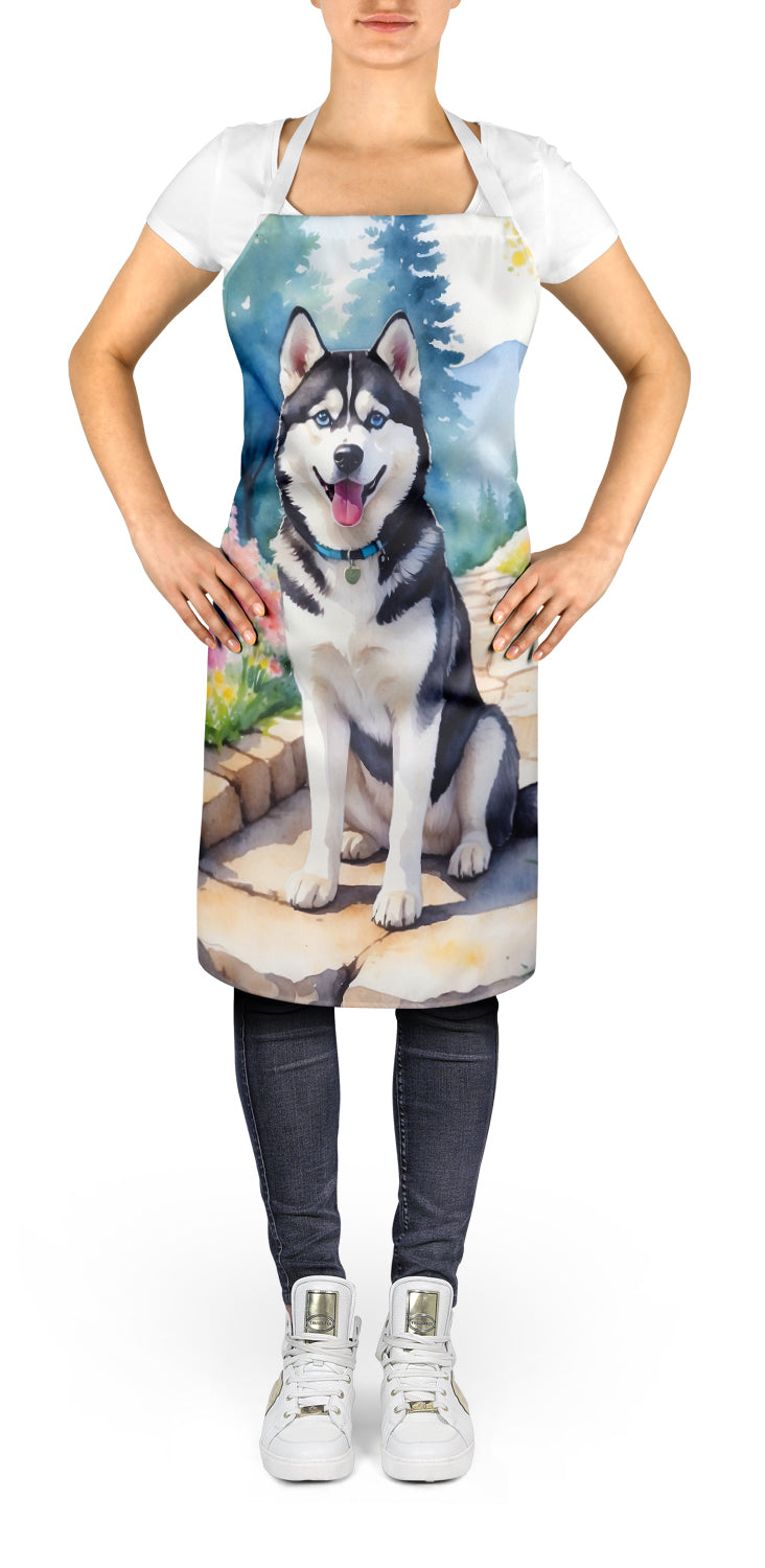 Siberian Husky Spring Path Apron