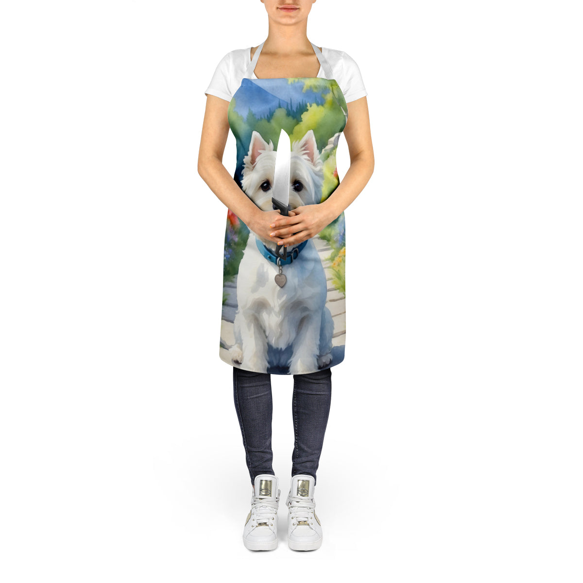 Westie Spring Path Apron