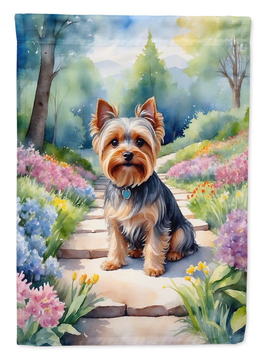 Buy this Yorkshire Terrier Spring Path House Flag