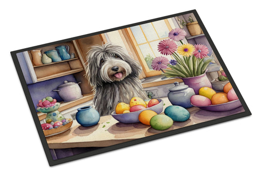 Buy this Decorating Easter Bergamasco Sheepdog Doormat