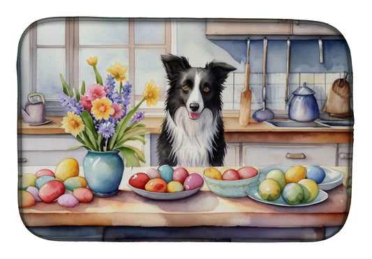 Buy this Decorating Easter Border Collie Dish Drying Mat