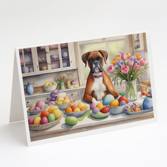 Buy this Decorating Easter Boxer Greeting Cards Pack of 8