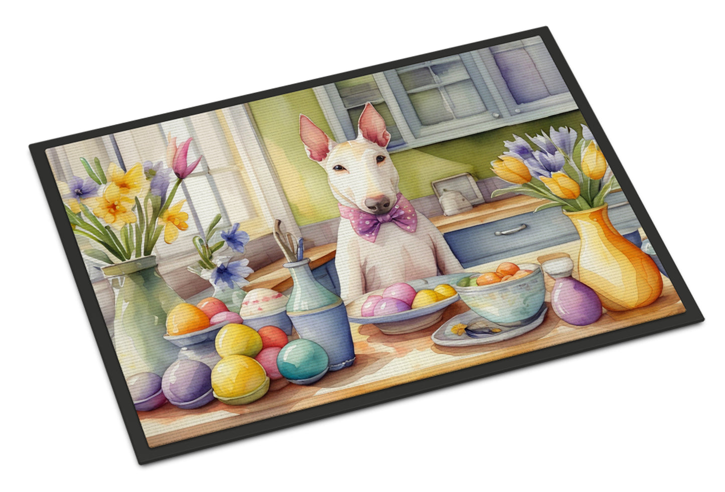 Buy this Decorating Easter Bull Terrier Doormat