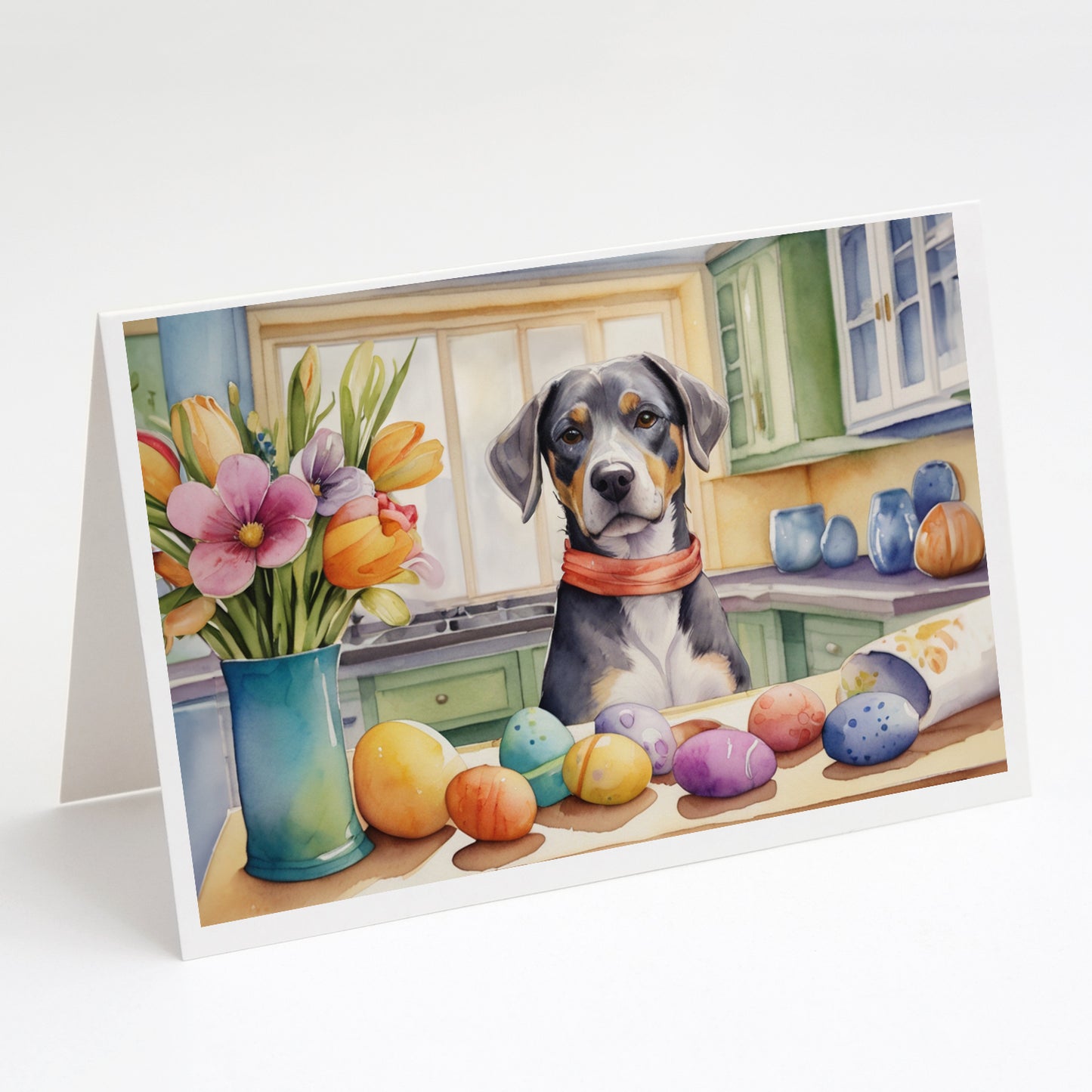 Buy this Decorating Easter Catahoula Greeting Cards Pack of 8