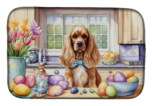 Buy this Decorating Easter Cocker Spaniel Dish Drying Mat