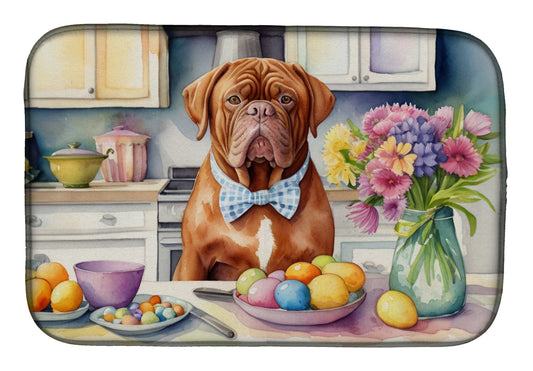 Buy this Decorating Easter Dogue de Bordeaux Dish Drying Mat