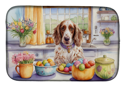 Buy this Decorating Easter English Setter Dish Drying Mat