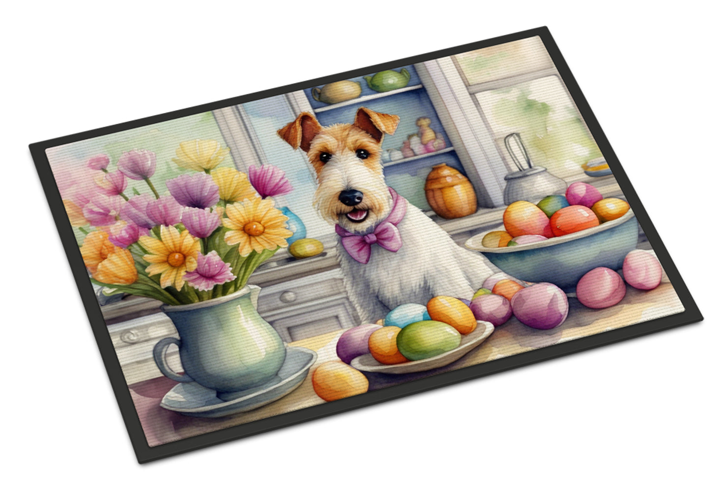 Buy this Decorating Easter Fox Terrier Doormat