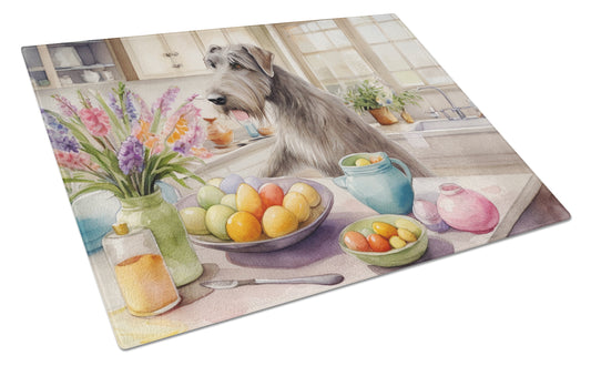 Buy this Decorating Easter Irish Wolfhound Glass Cutting Board