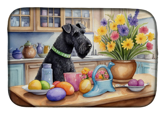 Buy this Decorating Easter Kerry Blue Terrier Dish Drying Mat