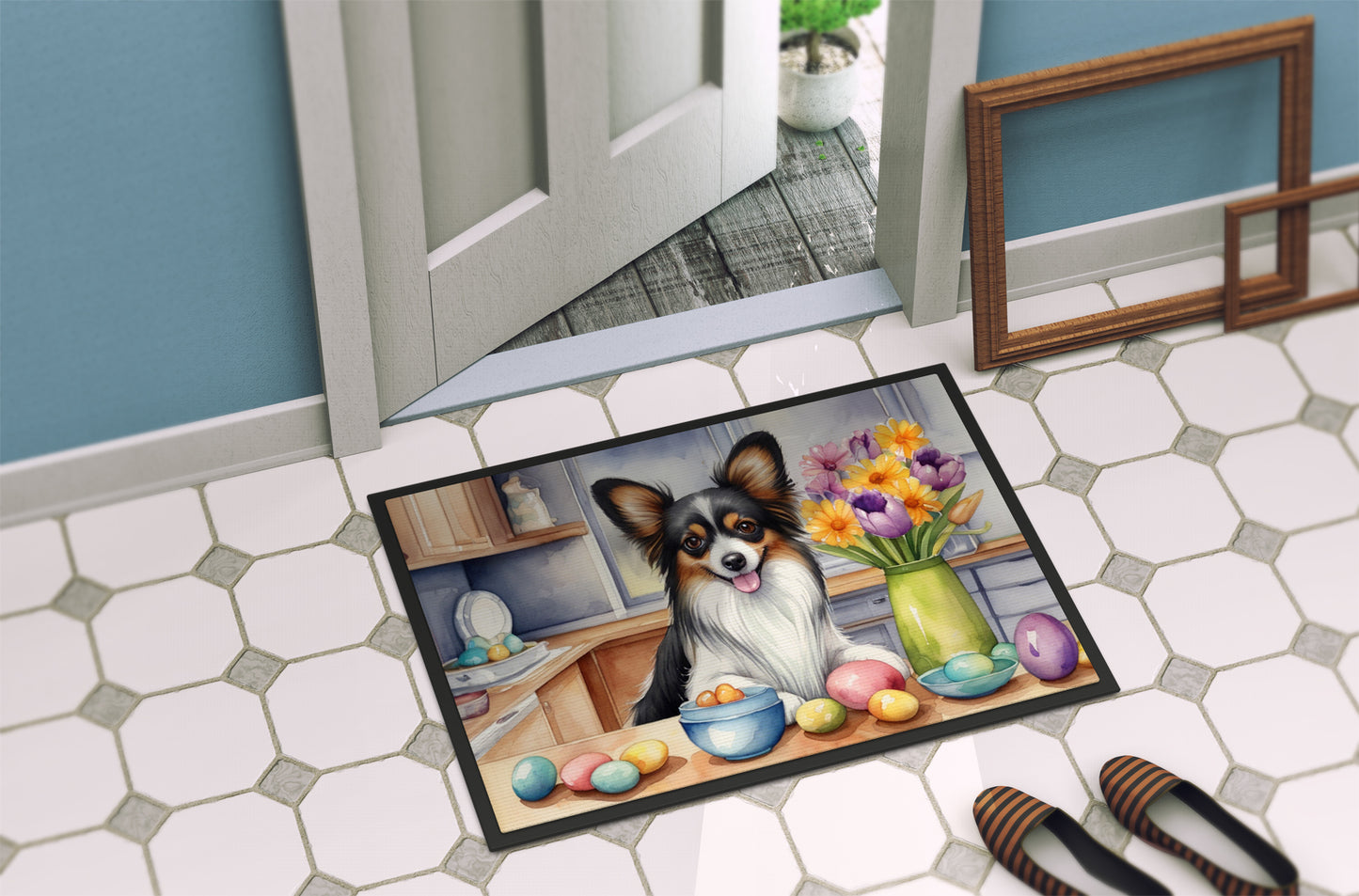 Decorating Easter Papillon Doormat