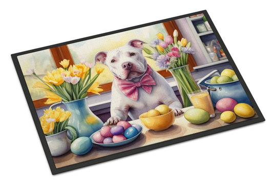 Buy this Decorating Easter Pit Bull Terrier Doormat