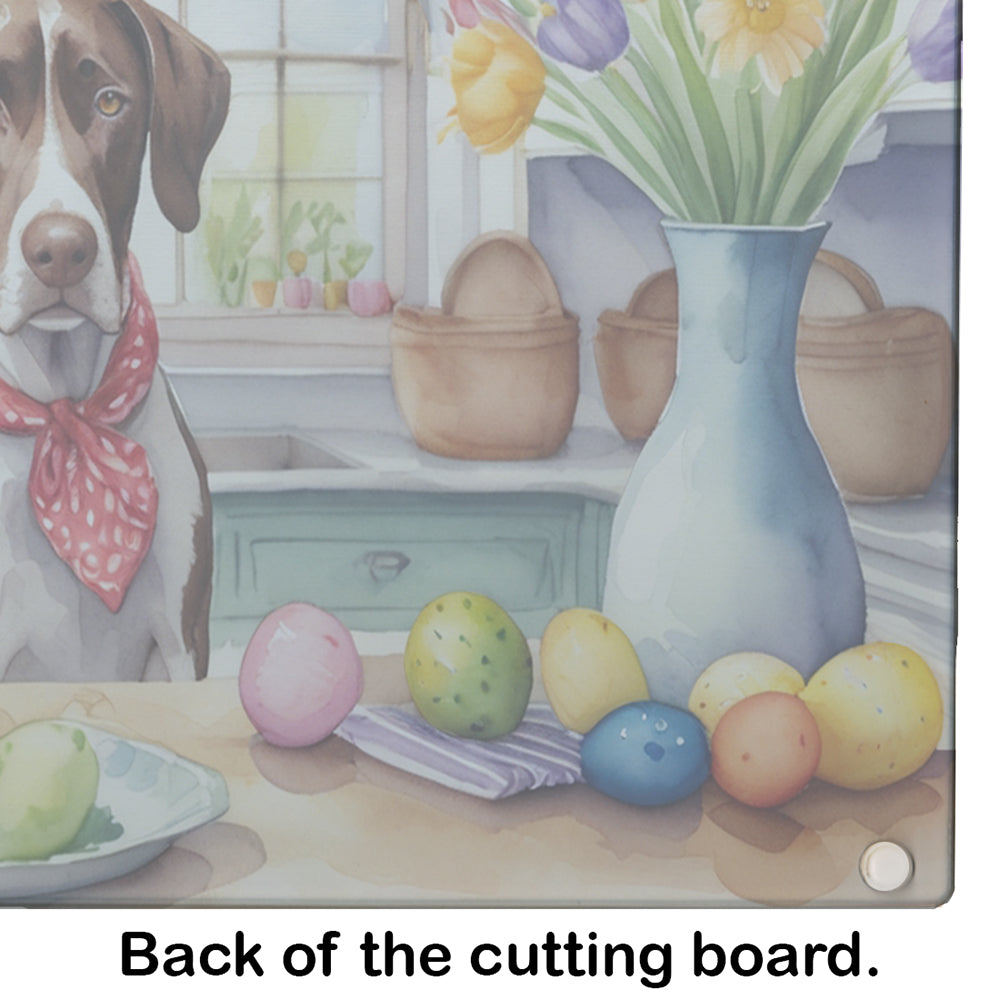 Decorating Easter Pointer Glass Cutting Board