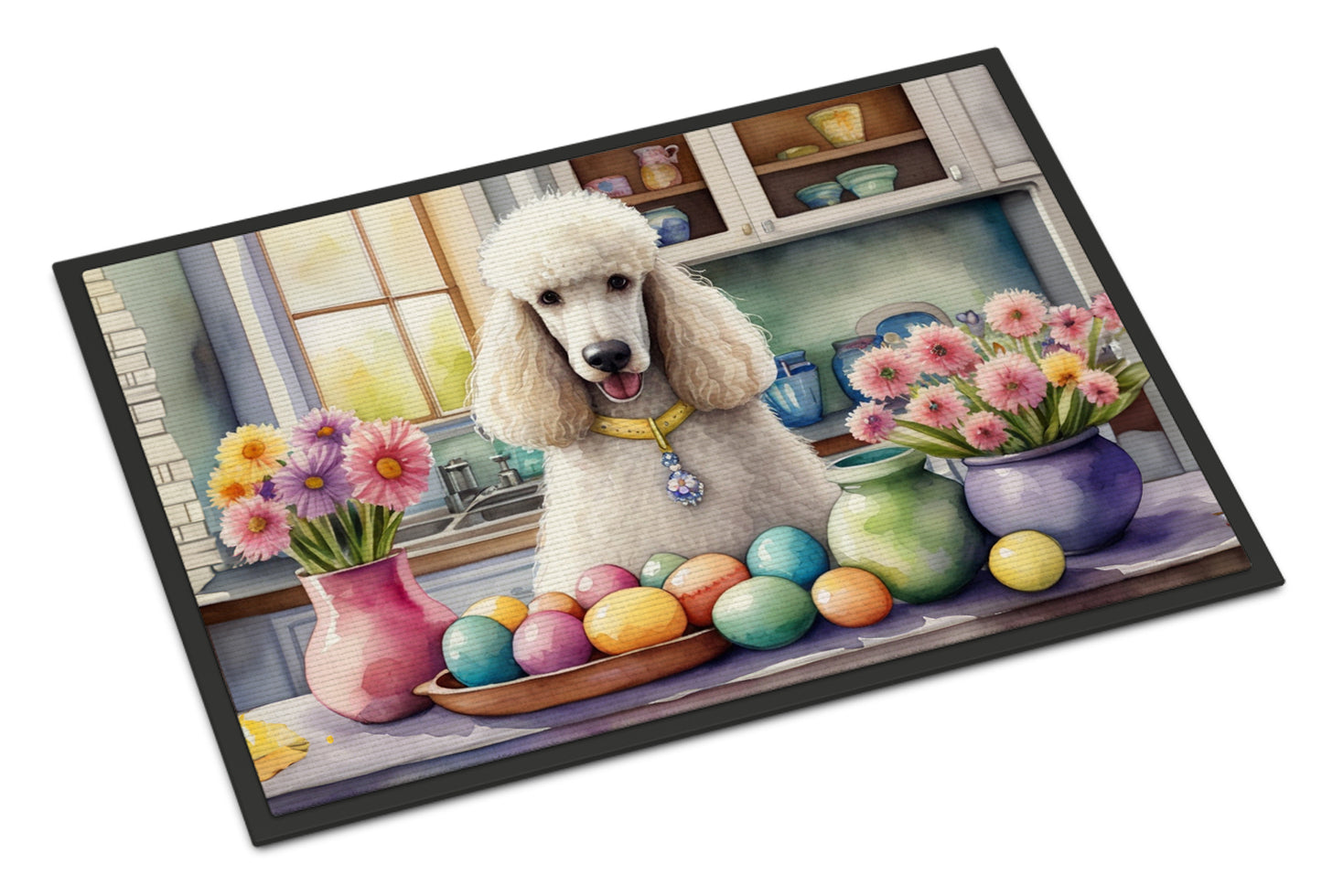 Buy this Decorating Easter White Poodle Doormat