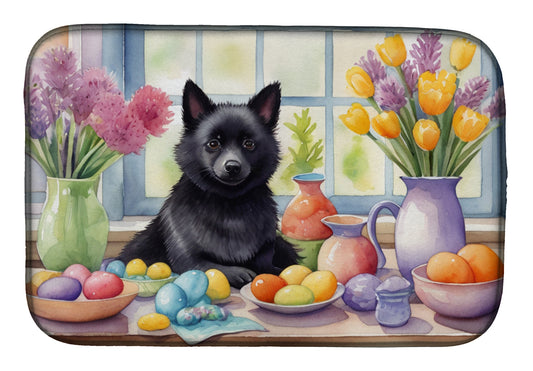 Buy this Decorating Easter Schipperke Dish Drying Mat